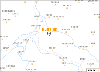 map of Huatian