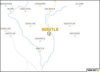 map of Huautla