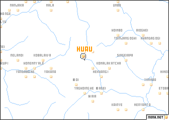 map of Huau