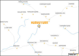 map of Huawuyuan