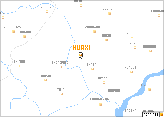 map of Huaxi