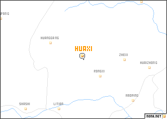 map of Huaxi