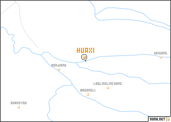 map of Huaxi