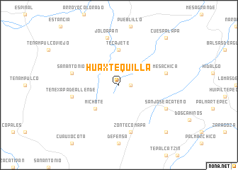 map of Huaxtequilla