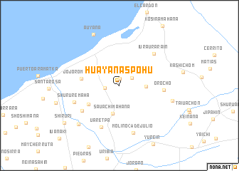 map of Huayánaspohu