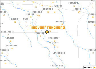 map of Huayanetamahana