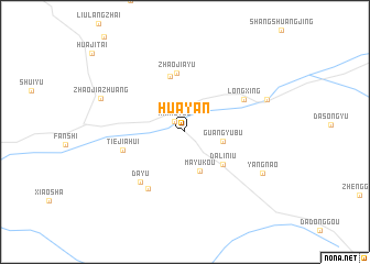 map of Huayan