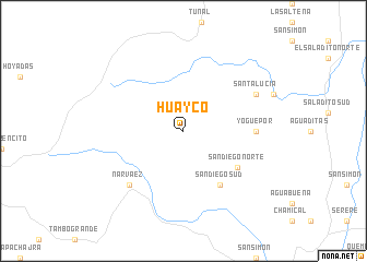 map of Huayco