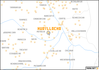 map of Huayllacha