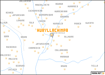 map of Huaylla Chimpa