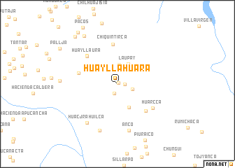 map of Huayllahuara