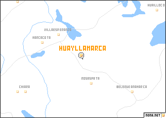 map of Huayllamarca