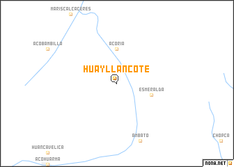 map of Huayllancote