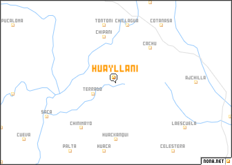 map of Huayllani