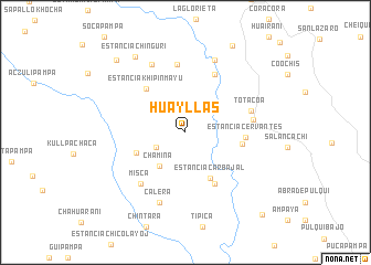 map of Huayllas