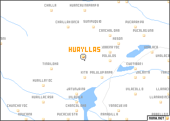 map of Huayllas