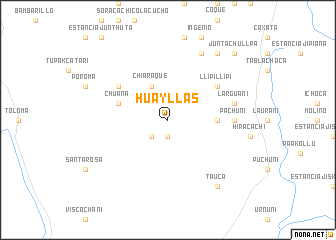 map of Huayllas