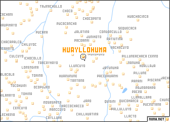 map of Huayllohuma