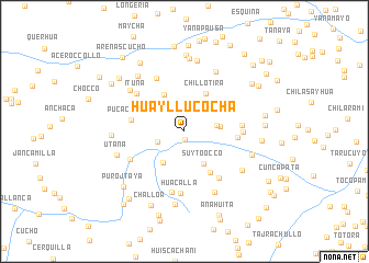 map of Huayllucocha