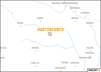 map of Huayna Chaca