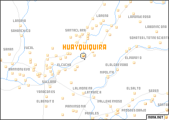 map of Huayquiquirá