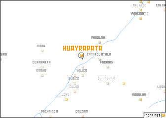 map of Huayra Pata