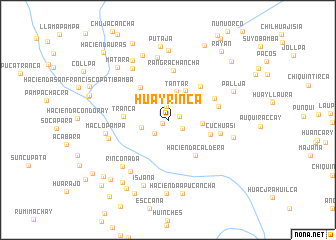 map of Huayrinca