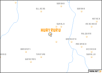 map of Huayruru