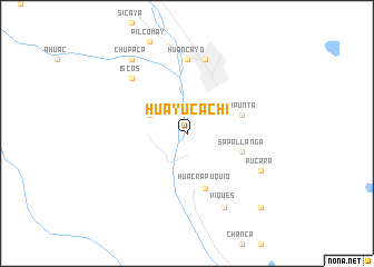 map of Huayucachi