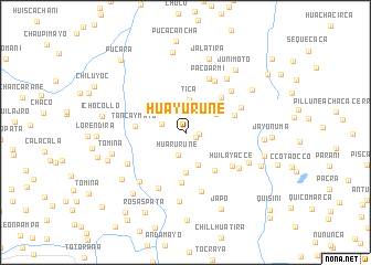 map of Huayurune