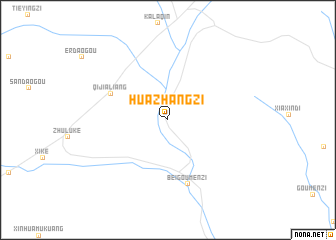 map of Huazhangzi