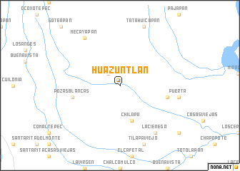 map of Huazuntlán