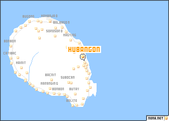 map of Hubangon