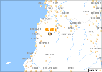 map of Hubas