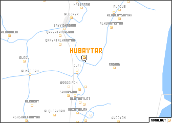 map of Ḩūbaytar