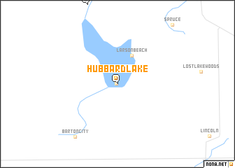 map of Hubbard Lake