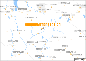 map of Hubbardston Station