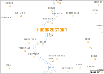 map of Hubbardstown