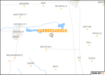 map of Hubbard Woods