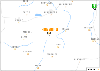 map of Hubbard