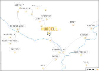 map of Hubbell