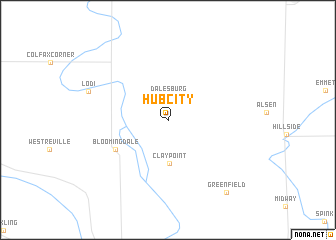 map of Hub City