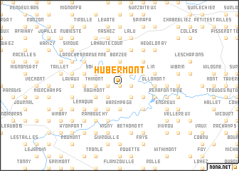 map of Hubermont