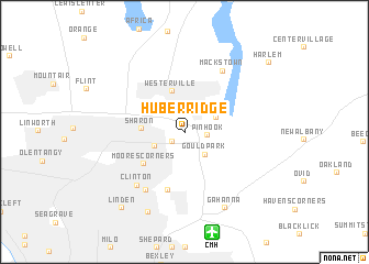 map of Huber Ridge