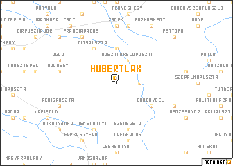 map of Hubertlak