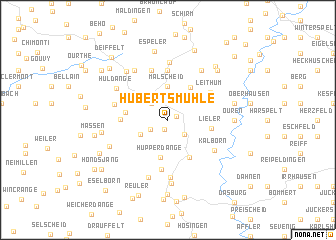 map of Hubertsmuhle