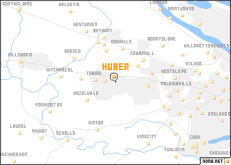 map of Huber