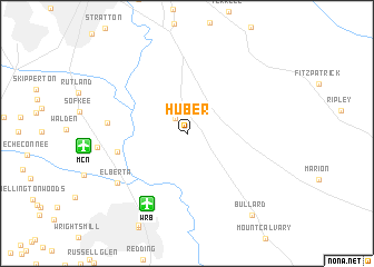 map of Huber