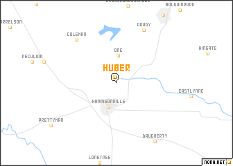 map of Huber