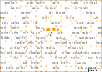 map of Hubinne